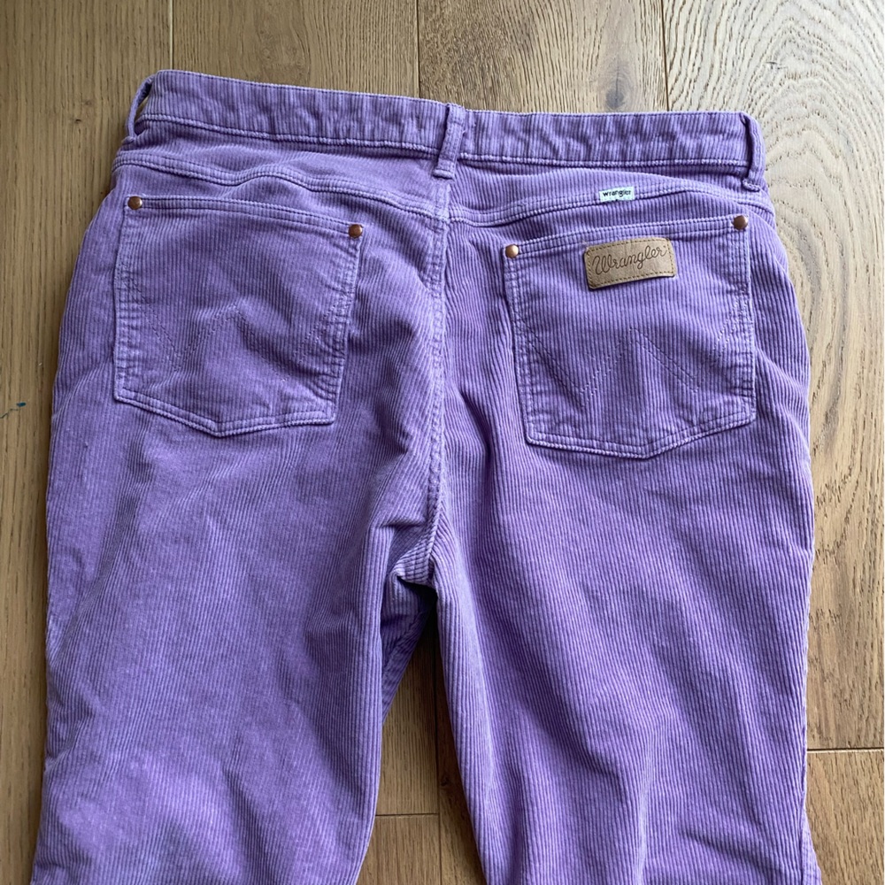 Wrangler Westward 626 Lilac Corduroy High-Rise Bootcut Pants - Picture 6 of 7